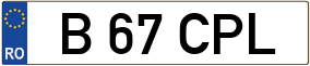 Trailer License Plate